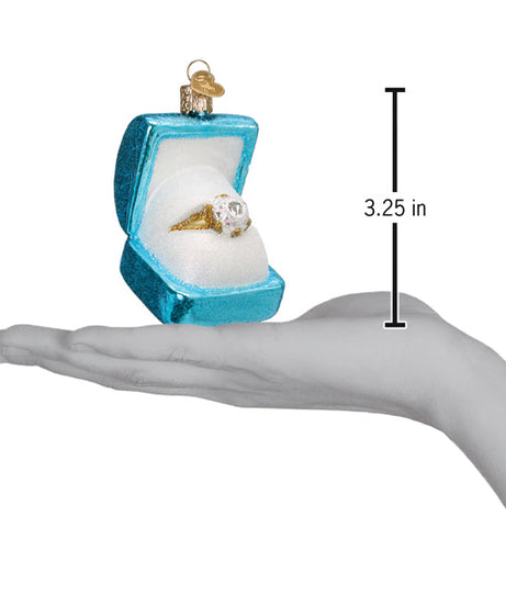 Something Blue Ring Box Ornament - Grazingbelles