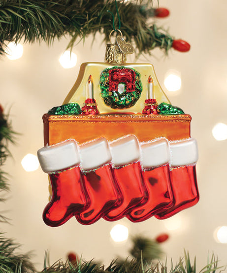 Family Of 5 Stockings Ornament