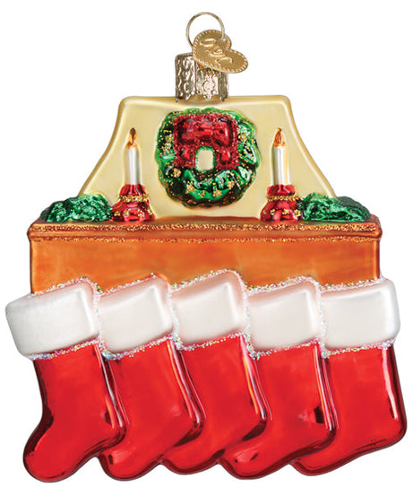 Family Of 5 Stockings Ornament