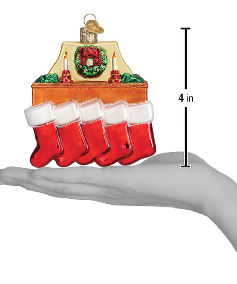 Family Of 5 Stockings Ornament
