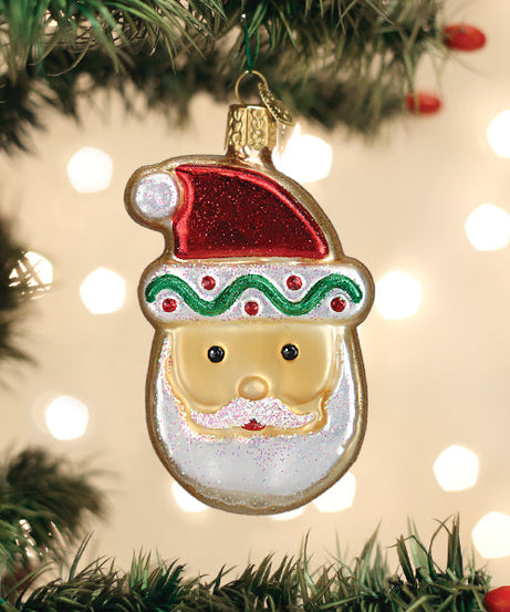 Santa Sugar Cookie Ornament