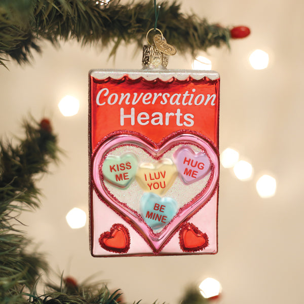 Conversation Hearts Candy Ornament - Grazingbelles
