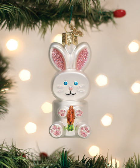 Marshmallow Bunny Ornament - Grazingbelles