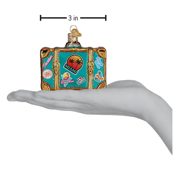 Miami Suitcase Ornament - Grazingbelles