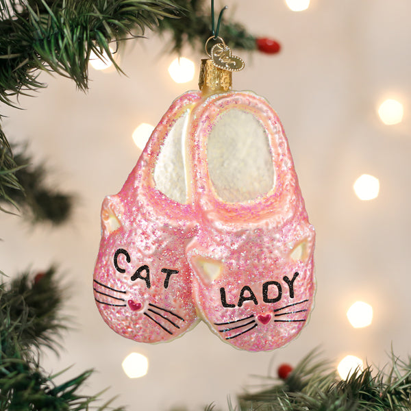Cat Lady Slippers Ornament - Grazingbelles