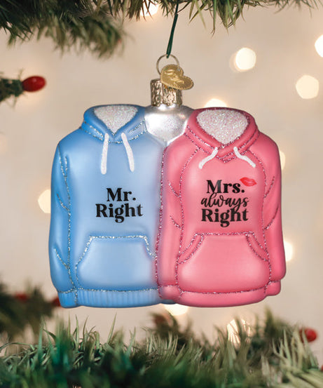 Mr. & Mrs. Hoodies Ornament