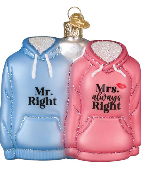 Mr. & Mrs. Hoodies Ornament