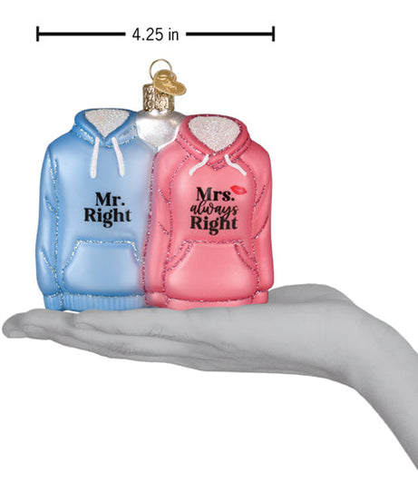 Mr. & Mrs. Hoodies Ornament