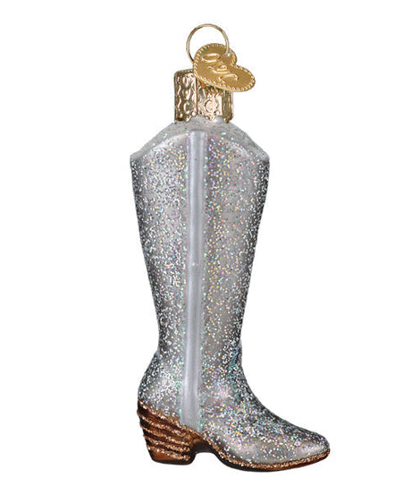 Glittered Boot Ornament