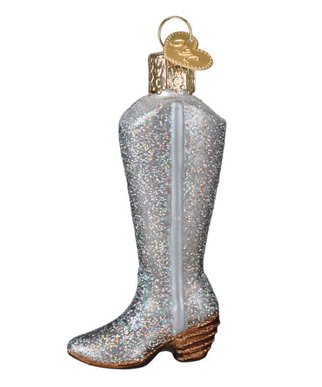 Glittered Boot Ornament
