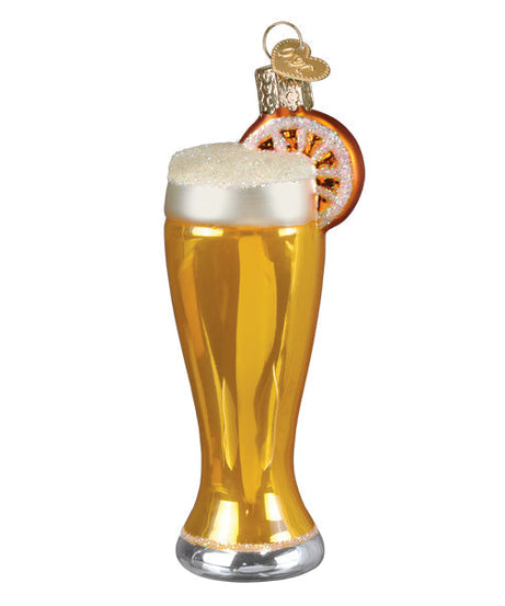 Glass Of Blue Moon Beer Ornament