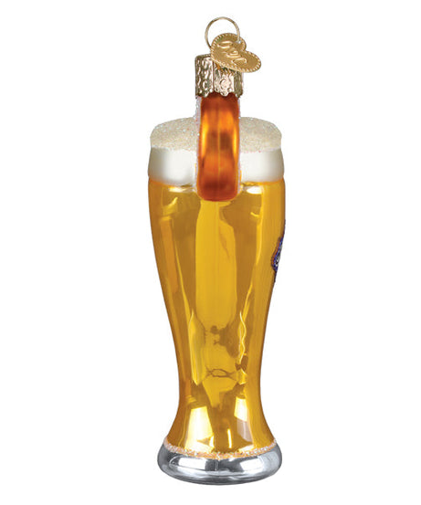 Glass Of Blue Moon Beer Ornament