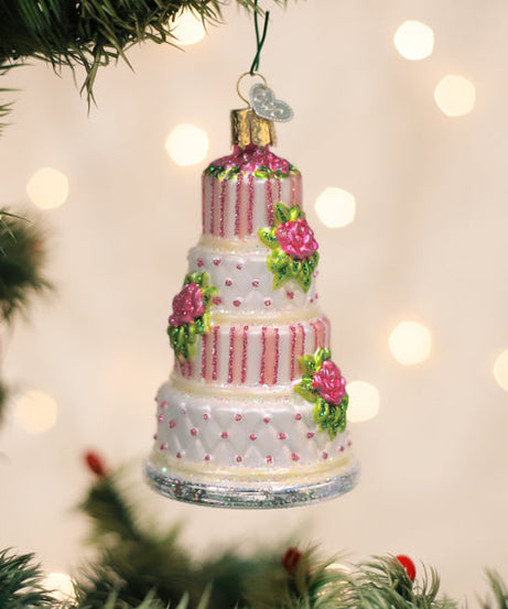 Elegant Wedding Cake Ornament