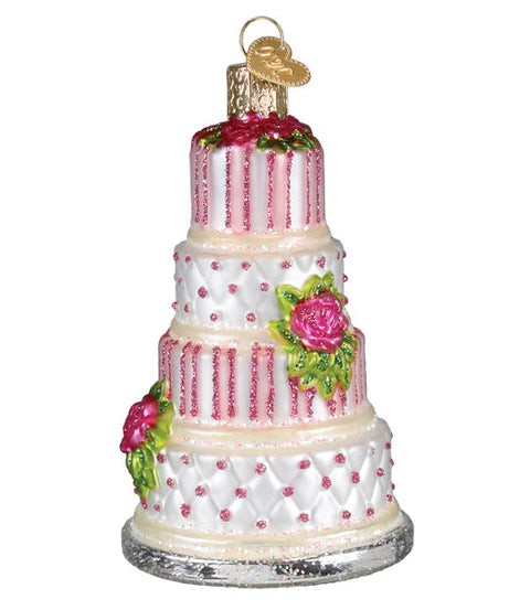 Elegant Wedding Cake Ornament