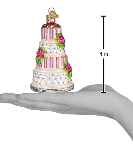 Elegant Wedding Cake Ornament