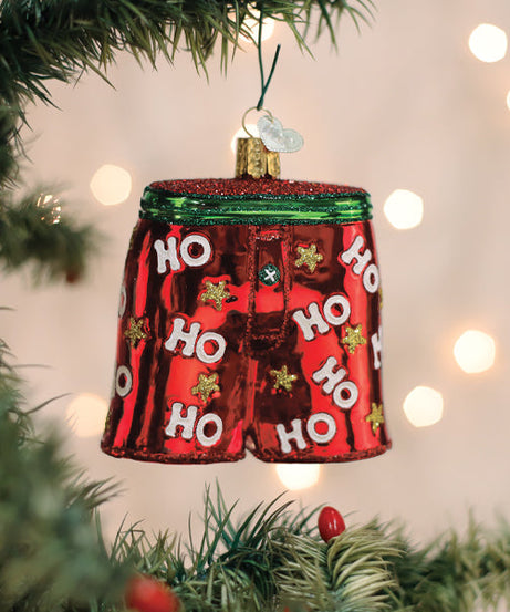 Holiday Boxer Shorts Ornament