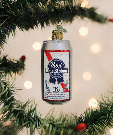 Pabst Blue Ribbon Beer Can Ornament