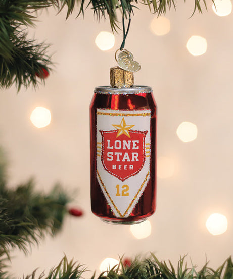Lone Star Beer Can Ornament