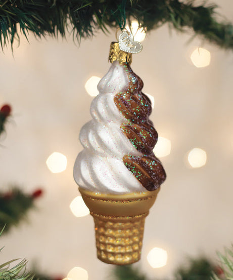 Chocolate Swirl Soft Serve Ornament