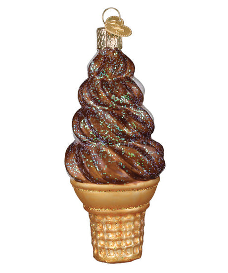 Chocolate Swirl Soft Serve Ornament