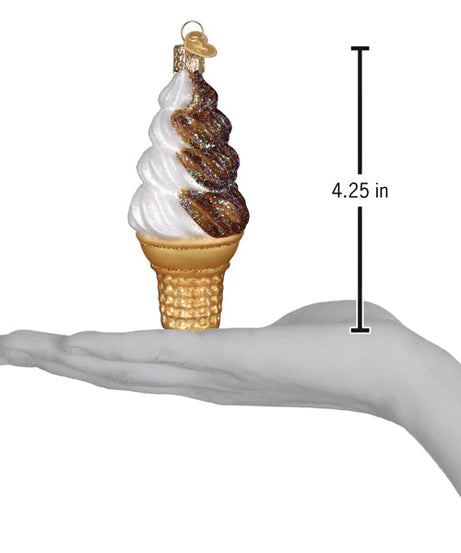 Chocolate Swirl Soft Serve Ornament