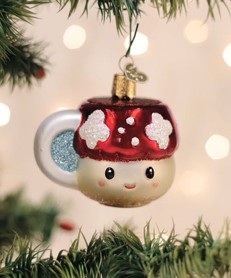 Mushroom Coffee Ornament