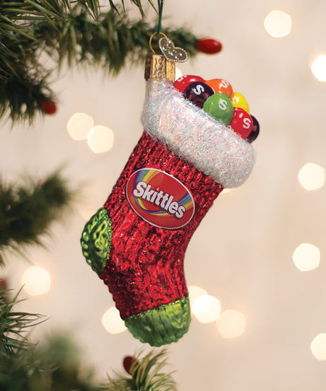 Skittles Stocking Ornament