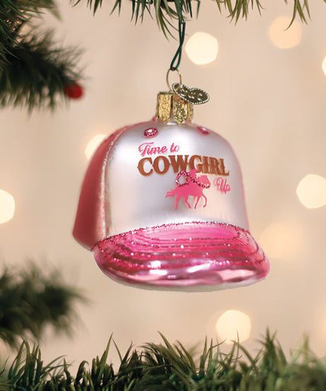 Cowgirl Trucker Cap Ornament