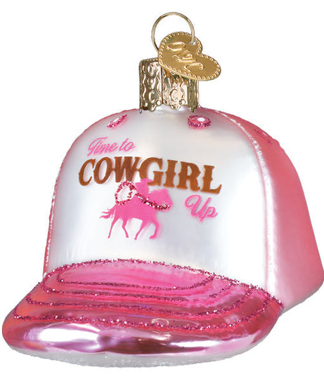 Cowgirl Trucker Cap Ornament