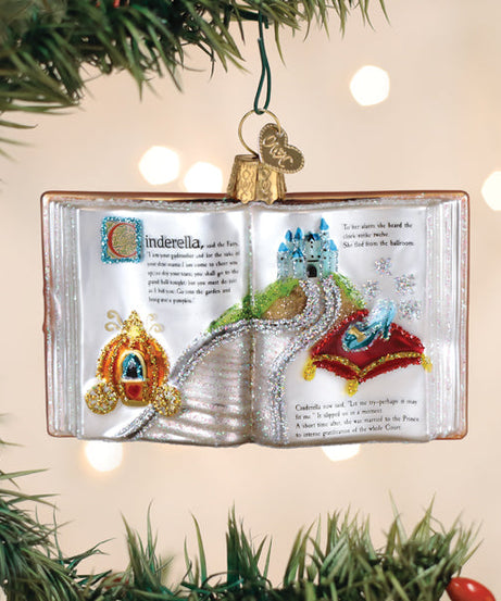 Cinderella Book Ornament