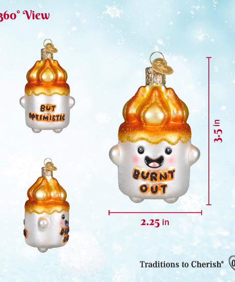 Burnt-out Marshmallow Ornament
