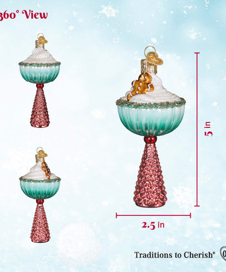 Gingerbread Glam Cocktail Ornament