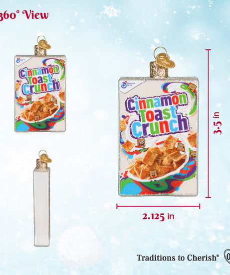 Cinnamon Toast Crunch Box Ornament