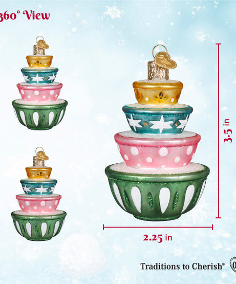 Stacked Mixing Bowls Ornament