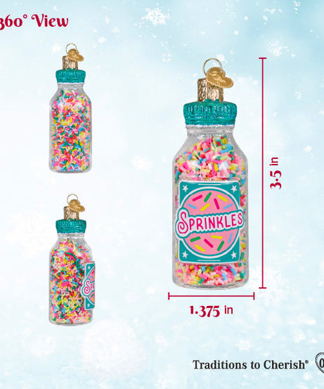 Jar Of Sprinkles Ornament