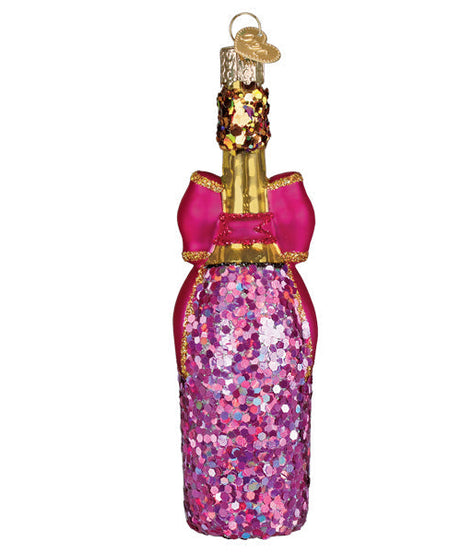 Bottle With Bow Ornament