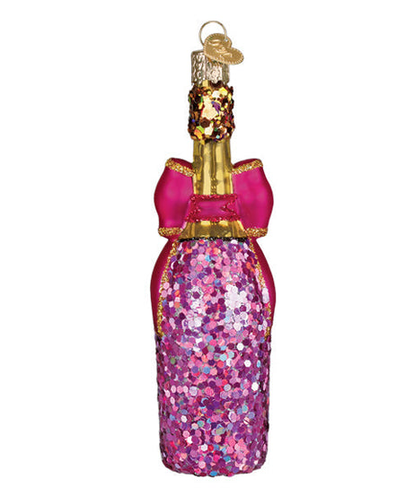 Bottle With Bow Ornament