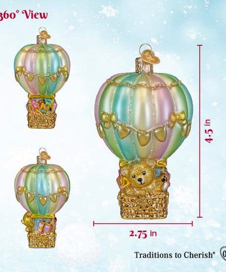 Baby Bear Balloon Ornament