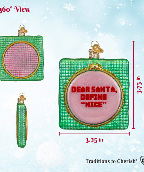 Dear Santa Ornament
