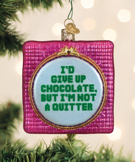 I'd Give Up Chocolate Ornament