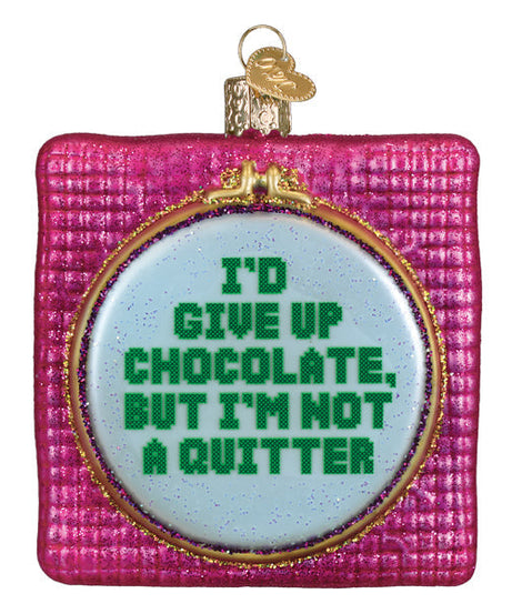 I'd Give Up Chocolate Ornament