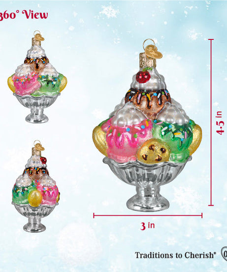 Decadence Delight Sundae Ornament
