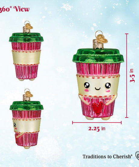 Happy Coffee Ornament