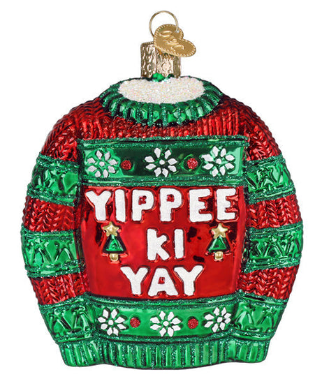 Yippee Ki Yay Sweater Ornament