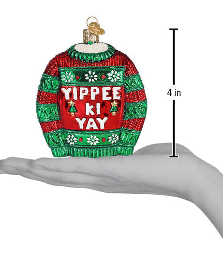 Yippee Ki Yay Sweater Ornament