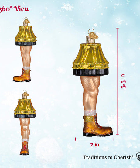 Man Leg Lamp Ornament