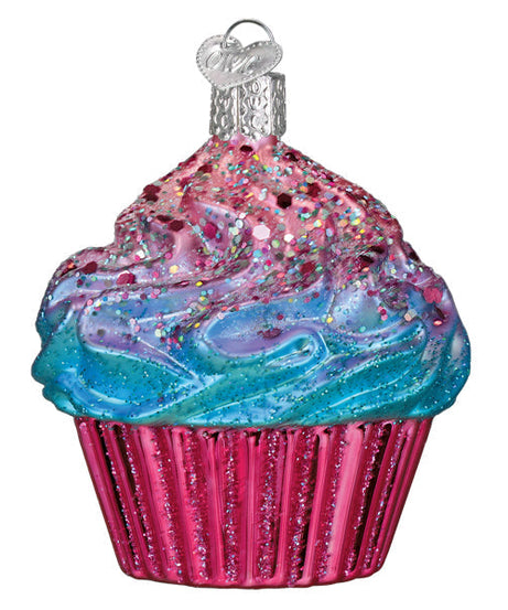 Shimmering Pink Cupcake Ornament
