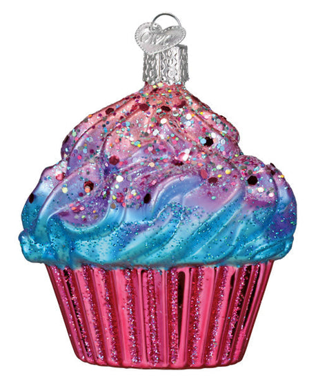 Shimmering Pink Cupcake Ornament