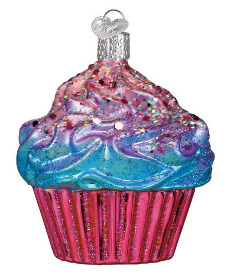 Shimmering Pink Cupcake Ornament