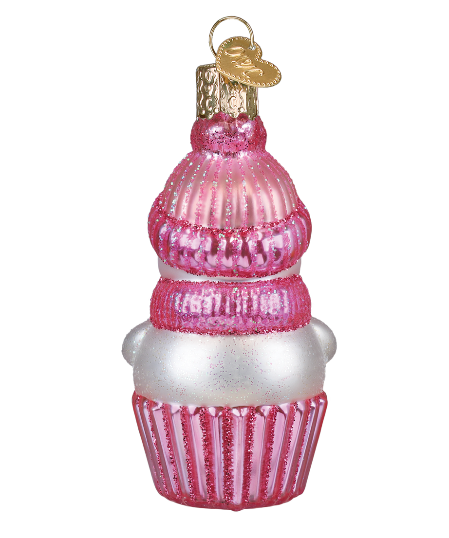 Snow Baby Cupcake Girl Ornament